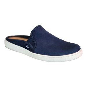 Ugg Gene Navy Backless Slip On Suede Sneaker Mules Size 8.5